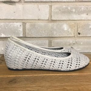 Eileen Fisher Sew Internal-Wedge Woven Ballerina Flat